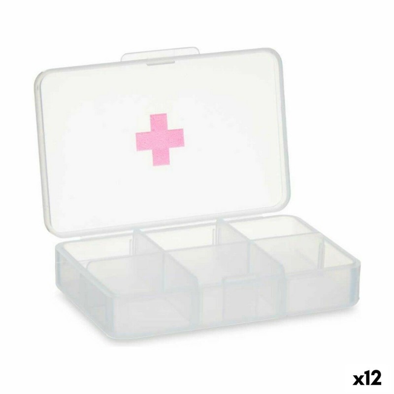 Pilulier avec Compartiments Transparent Plastique (11