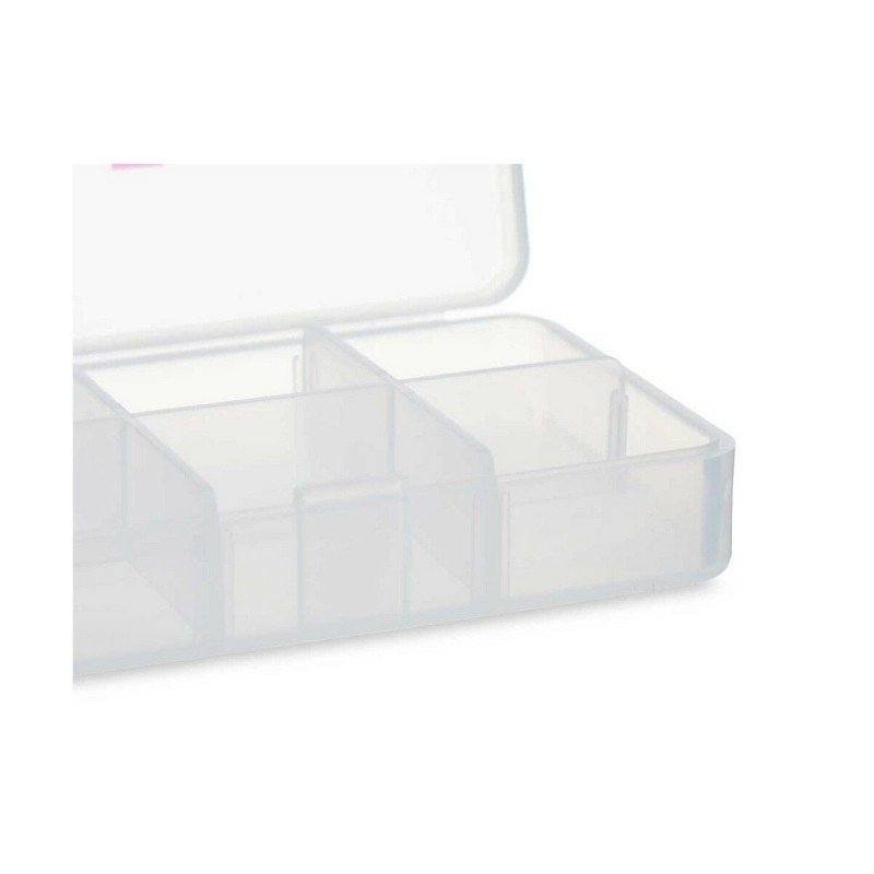 Pilulier avec Compartiments Berilo HW0929-1 Transparent Plastique 11,5 x 18 x 2,2 cm (12 Unités)