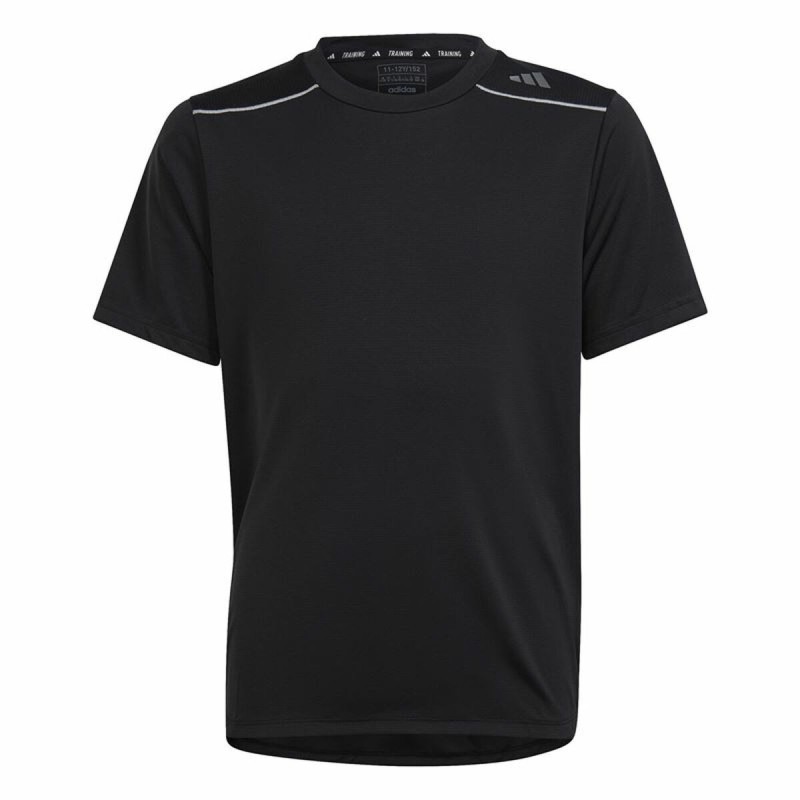 T shirt à manches courtes Enfant Adidas Aeroready Noir