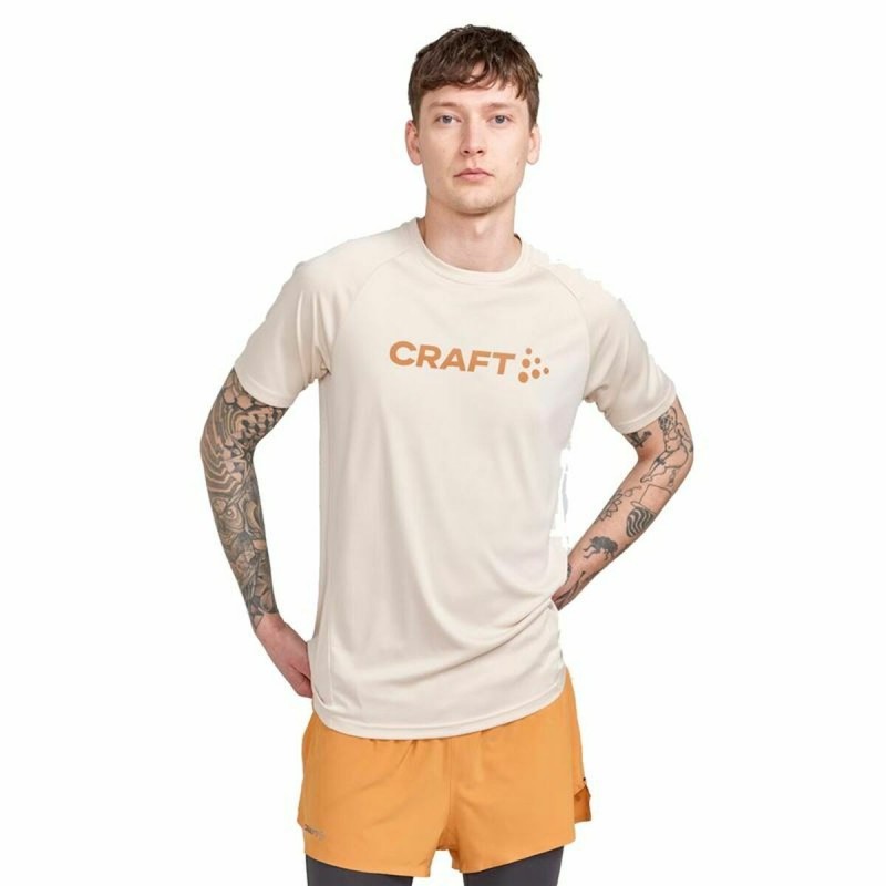 T shirt à manches courtes Craft Core Essence Logo Beige