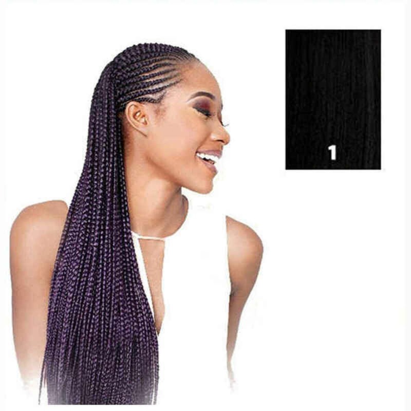 Extensions pour les Cheveux X-Pression   Noir Synthétique 208