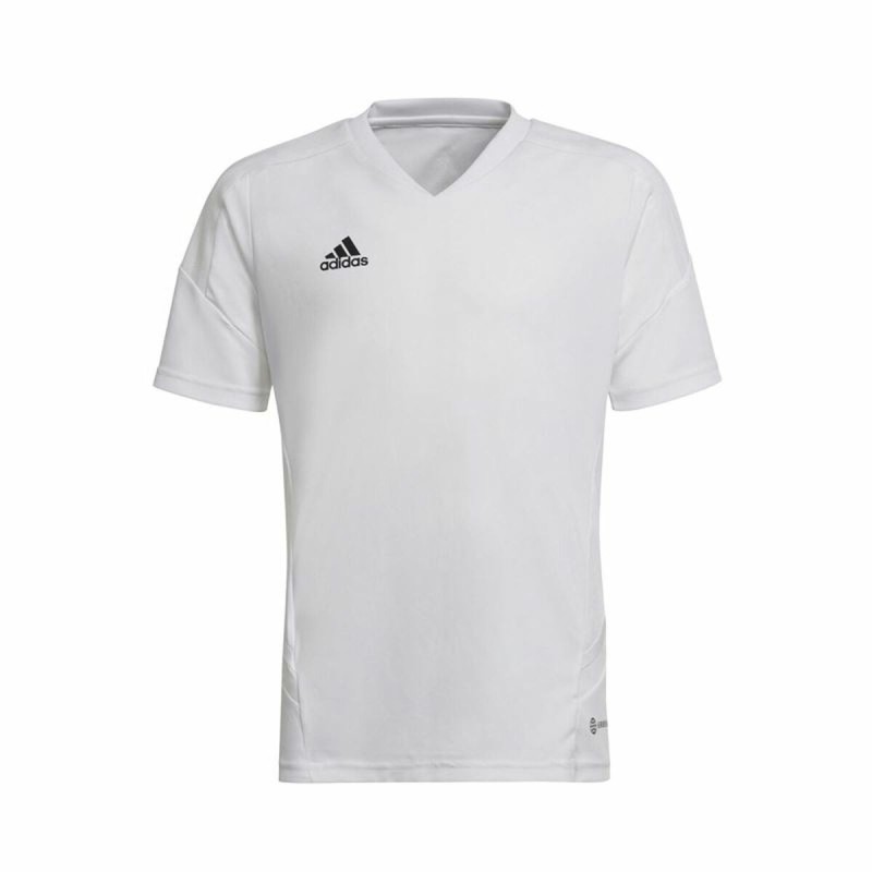 Maillot de Football à Manches Courtes pour Enfants Adidas Con22 Blanc