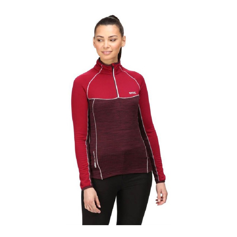 Doublure Polaire Regatta Hepley Lightweight Half-Zip Rouge foncé