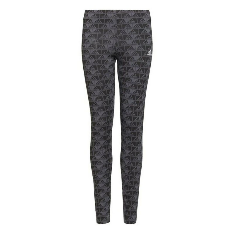 Leggings de Sport pour Femmes Adidas Essentials Logo Gris