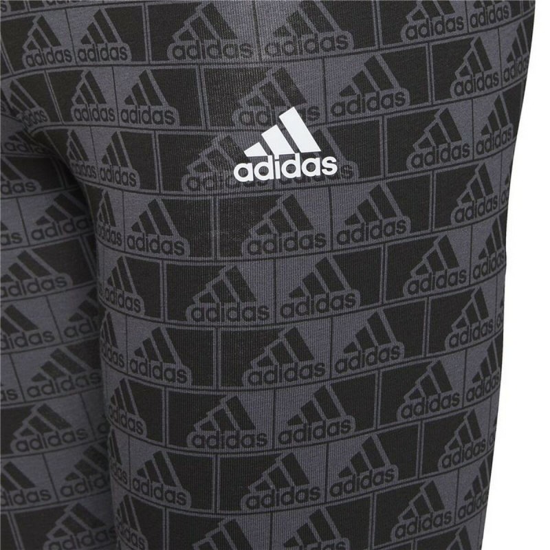 Leggings de Sport pour Femmes Adidas Essentials Logo Gris