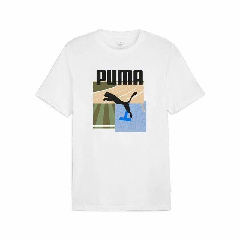 T-shirt à manches courtes homme Puma GRAPHICS Summer Blanc