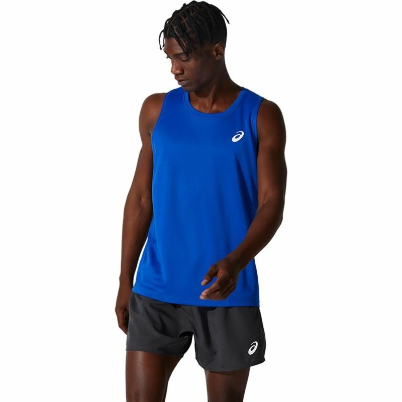 Maillot de Corps sans Manches pour Homme Asics CORE SINGLET Bleu