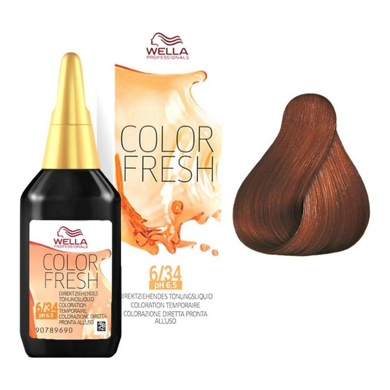 Couleur Semi-permanente Color Fresh Wella 14086 6/34 (75 ml)