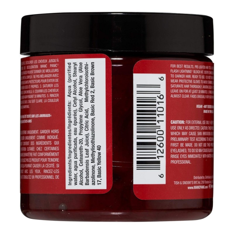 Teinture permanente Classic Manic Panic ‎HCR 11016 Infra Red (118 ml)