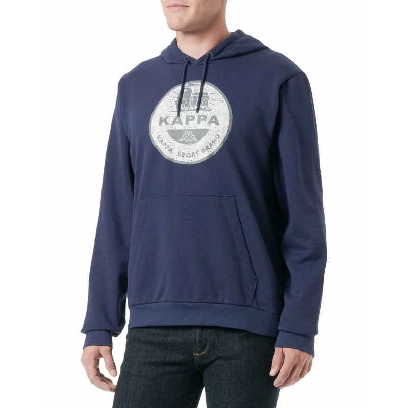 Sweat à capuche homme Kappa Blue marine