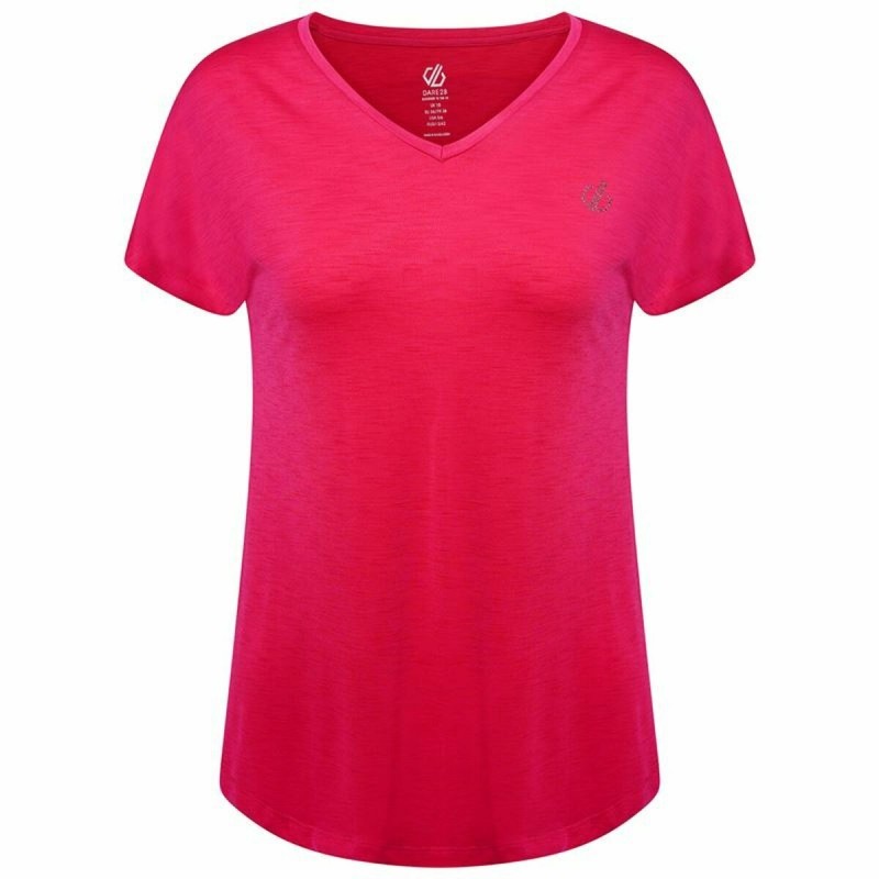 T-shirt à manches courtes femme Dare 2b Agleam Rose