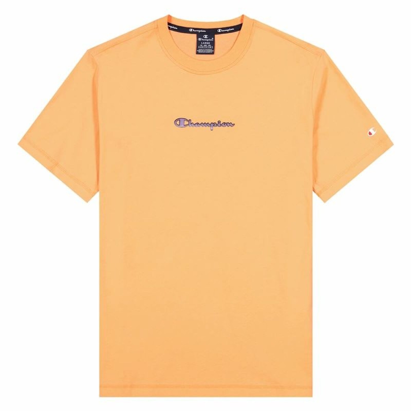 T shirt à manches courtes Champion Crewneck M Orange