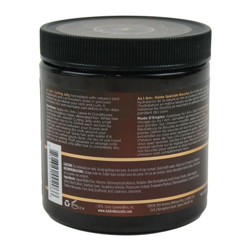 Crème pour Définir les Boucles As I Am Curly Jelly (227 g)