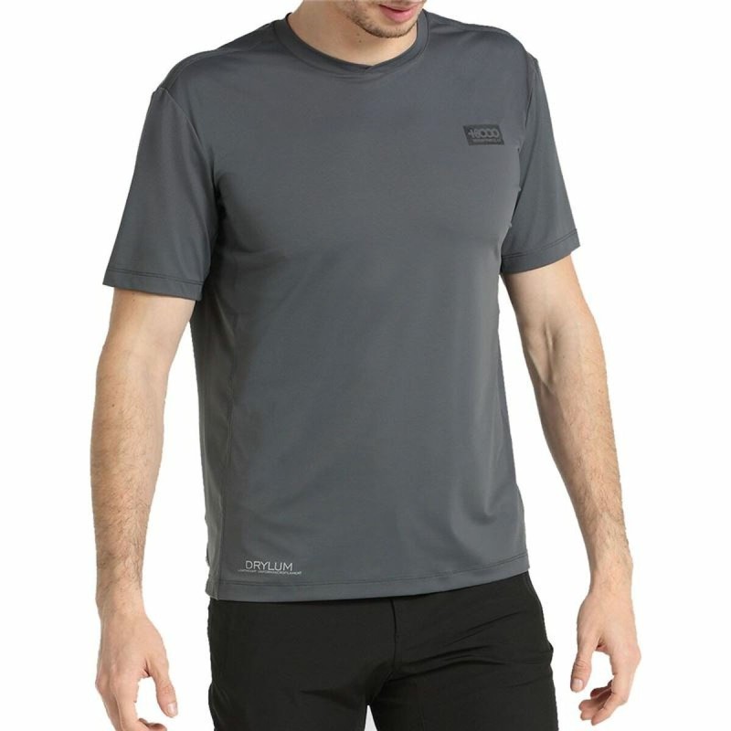 Maillot de Corps de Sport à Manches Coupe +8000 Descen Gris