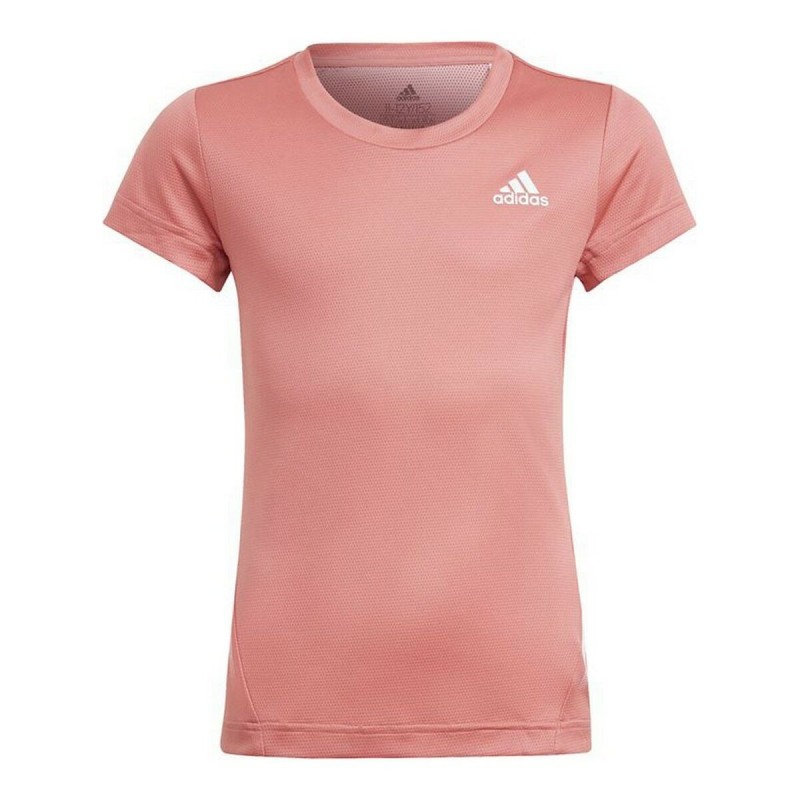 T shirt à manches courtes Enfant Adidas Aeroready Saumon