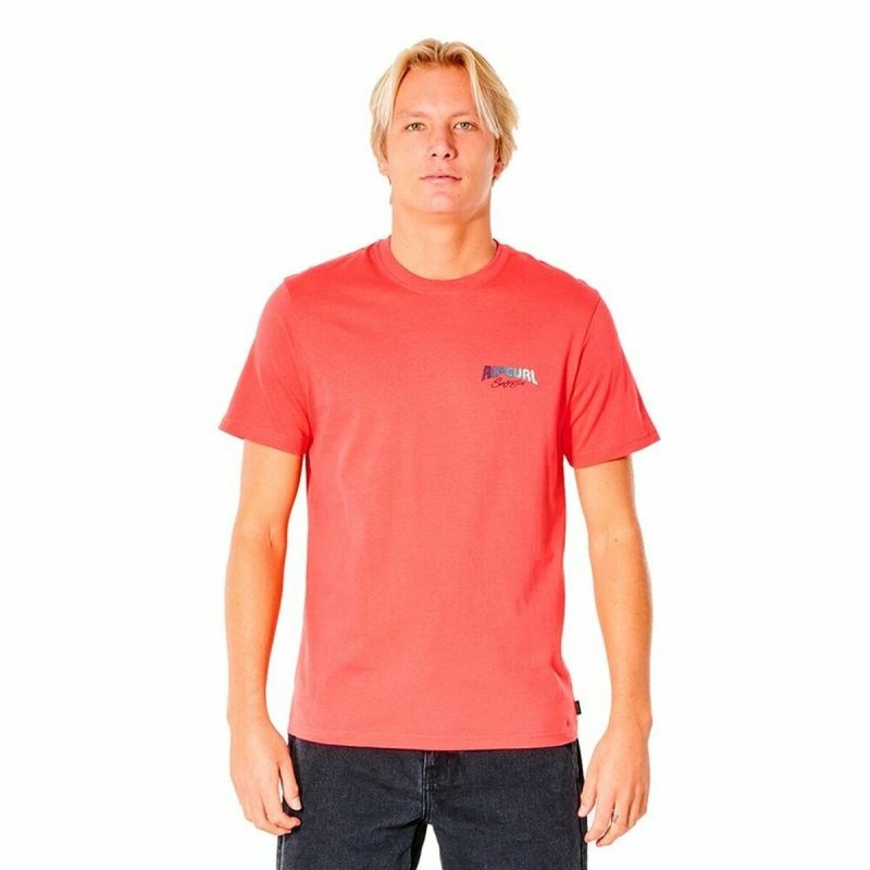 T-shirt à manches courtes homme Rip Curl Revival Inverted  M Saumon