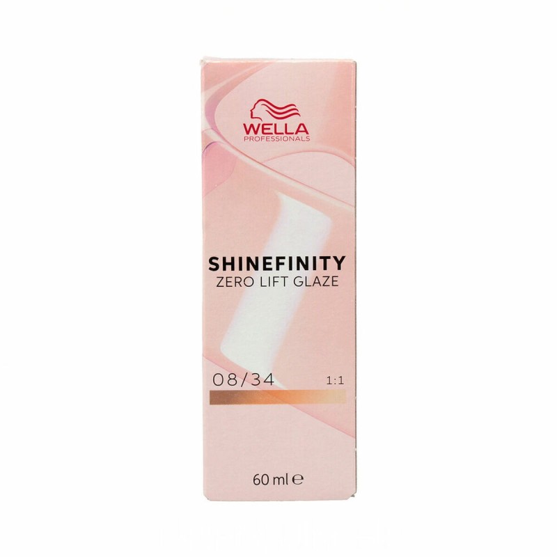 Coloration Permanente Wella Shinefinity Nº 08/34 (60 ml)