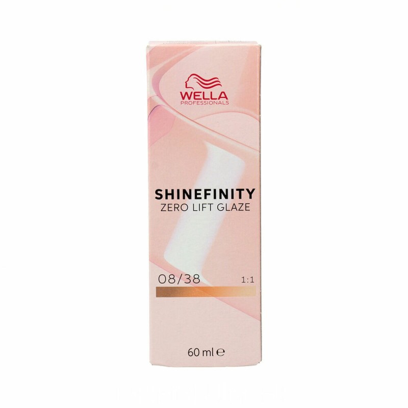 Coloration Permanente Wella Shinefinity Nº 08/38 (60 ml)