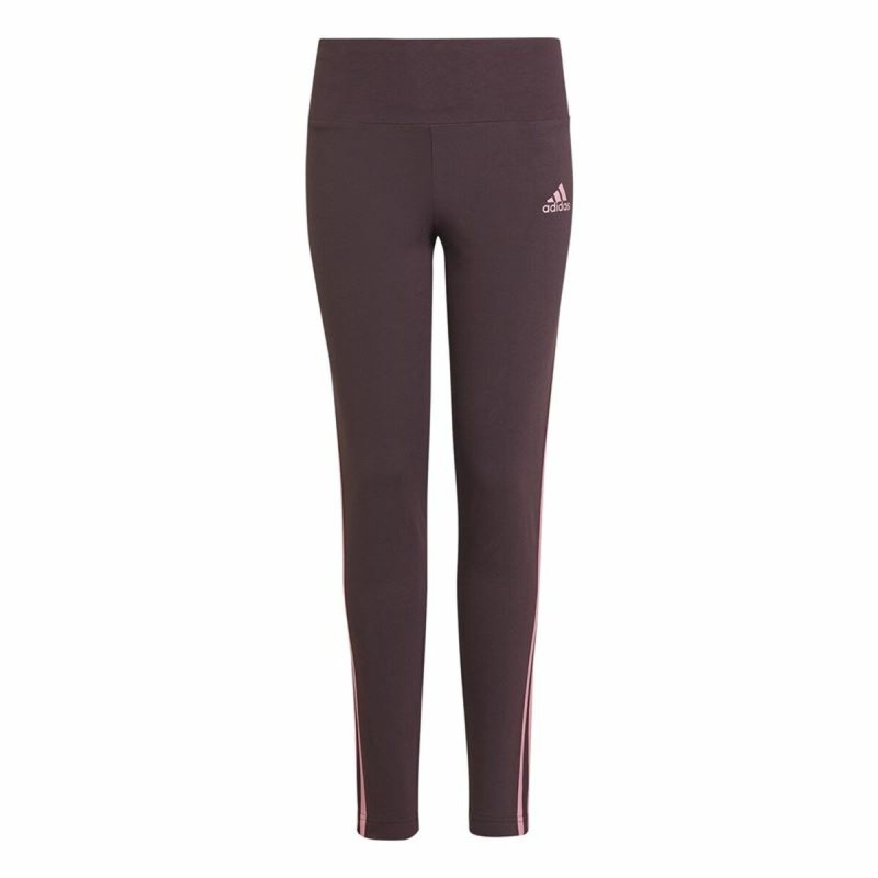 Leggings de Sport pour Enfants Adidas 3 bandas Pourpre