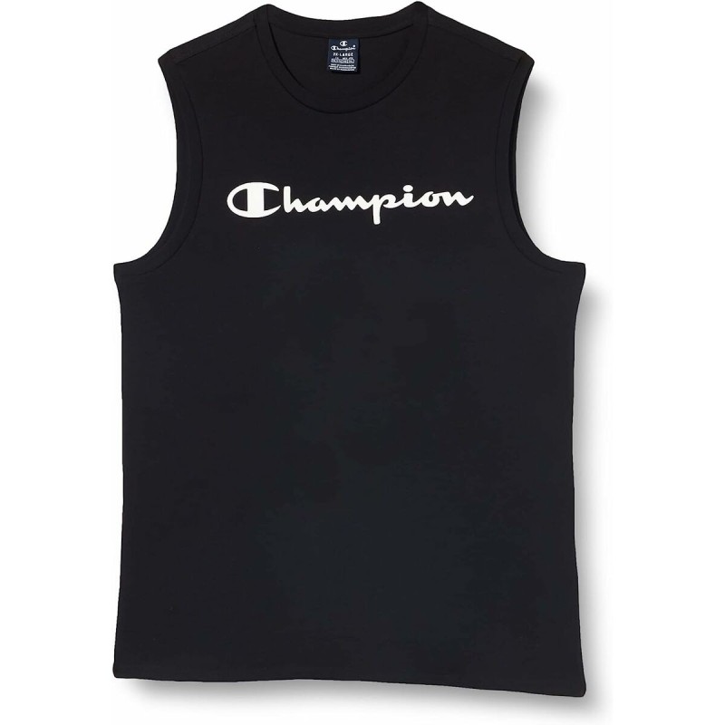 Maillot de Corps sans Manches pour Homme Champion Crewneck Noir