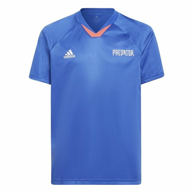 T shirt à manches courtes Enfant Adidas Predator Bleu