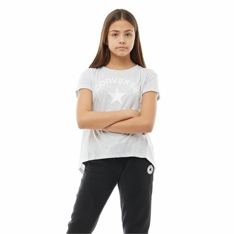 T shirt à manches courtes Enfant Converse Mix Flyaway Gris clair