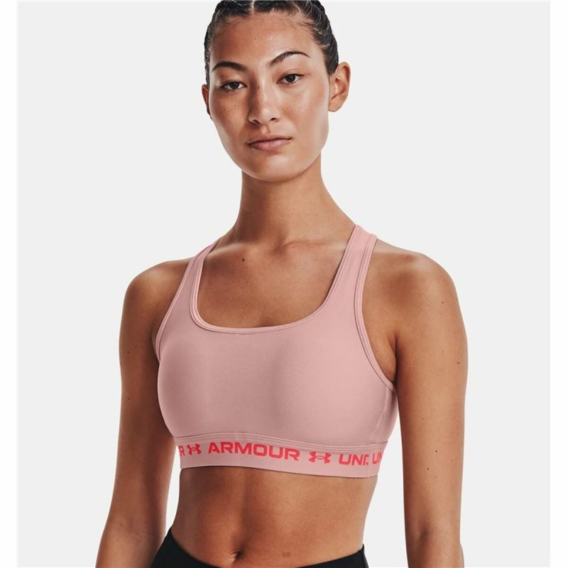 Soutien-gorge de Sport Under Armour  Crossback Mid Rose