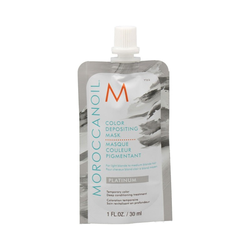 Masque pour cheveux Moroccanoil Color Depositing 30 ml Argenté