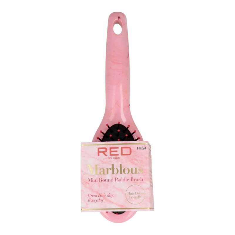 Brosse Démêlante Red Kiss Kiss Marblous Rose Rond