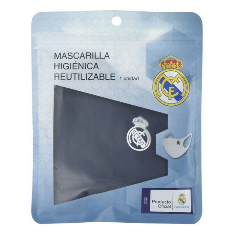 Masque en tissu hygiénique réutilisable Real Madrid C.F. Bleu