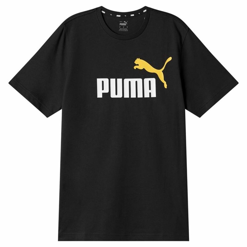 T-shirt à manches courtes homme Puma Ess+ 2 Col Logo Noir