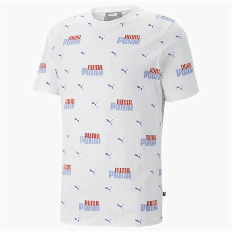 T-shirt à manches courtes homme Puma  Ess+ Logo Power Blanc