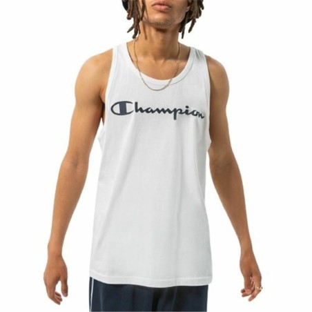 Maillot de Corps sans Manches pour Homme Champion Tank Top Blanc