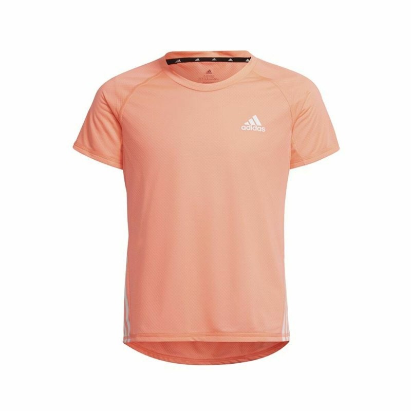 T shirt à manches courtes Enfant Adidas Aeroready Three Stripes Saumon