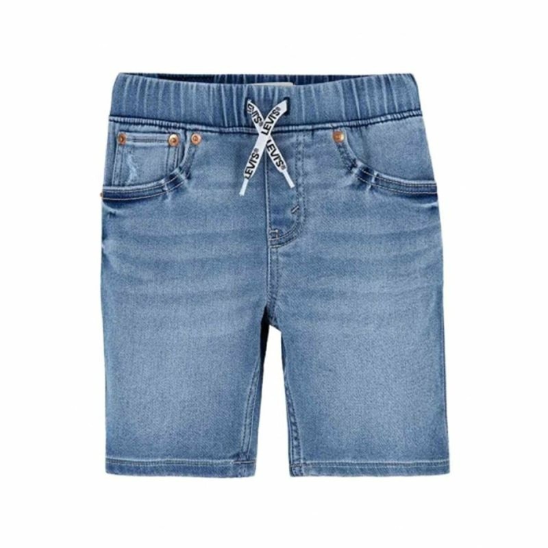 Shorts pour enfants Levi's Skinny Dobby  Bleu Acier