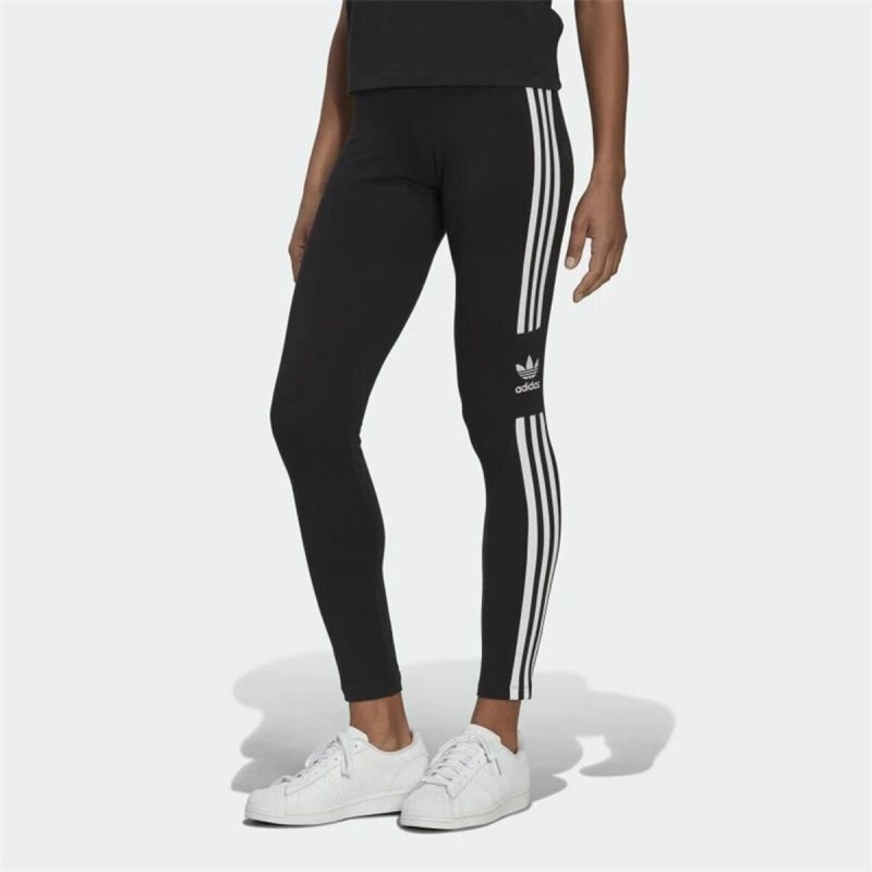 Leggings de Sport pour Femmes Adidas Adicolor 3 Stripes Trefoil Noir