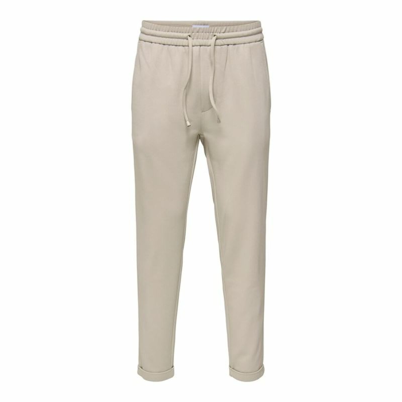 Pantalon de Survêtement pour Adultes Only & Sons Onslinus Crop Tap 0192 Beige Homme