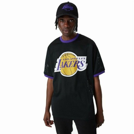 t-shirt de basket New Era Mesh LA Lakers Noir