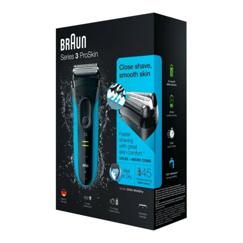 Rasoir electrique Braun 3040s Bleu