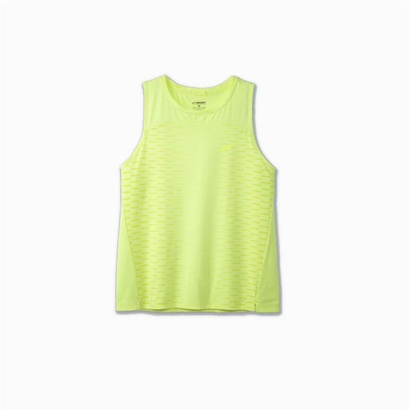 Maillot de Corps sans Manches pour Femme Brooks Sprint Free 2.0 Jaune