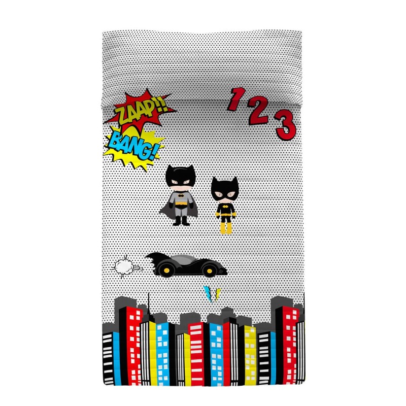 Couvre-lit HappyFriday Mr Fox Multicouleur 180 x 260 cm Batman