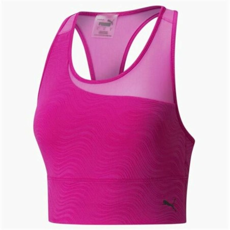 Soutien-gorge de Sport Puma Mid Impact Flawless Fuchsia