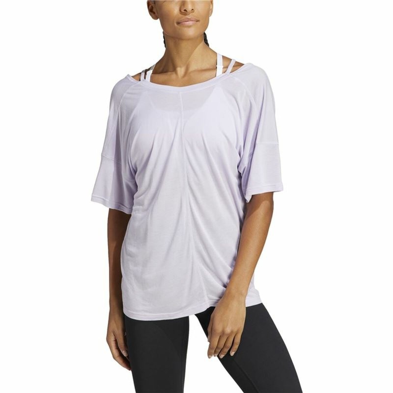 T-shirt à manches courtes femme Adidas Studio Oversized Lila