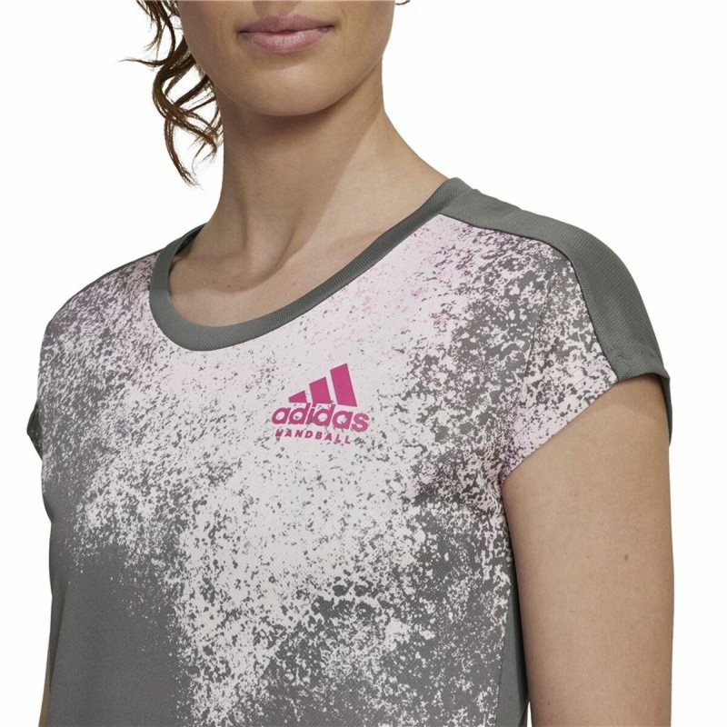 T-shirt à manches courtes femme Adidas Gris foncé