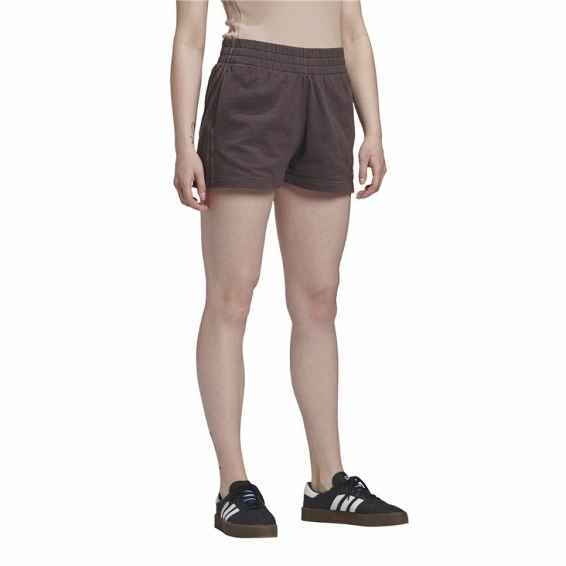 Short de Sport pour Femme Adidas Originals 3 stripes Marron