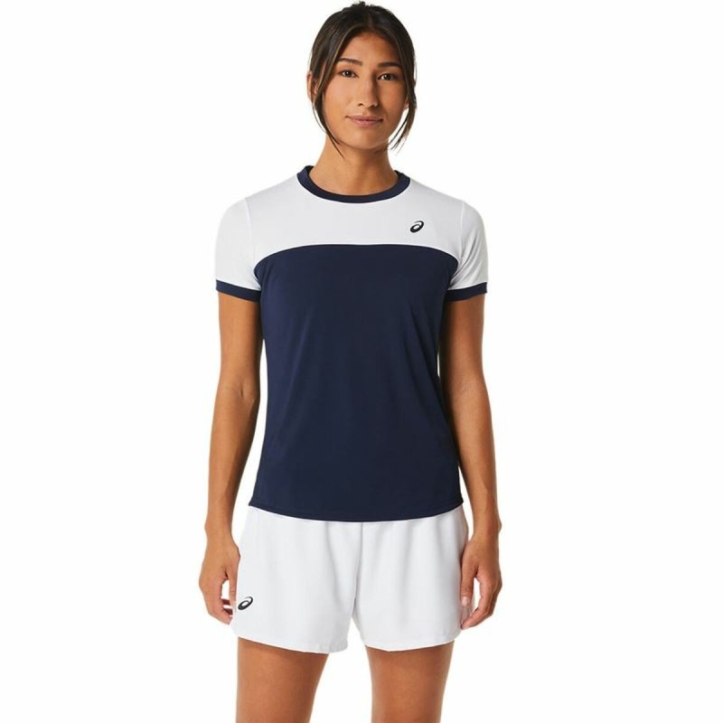 Maillot de Corps de Sport à Manches Coupe Asics Court Blue marine Tennis