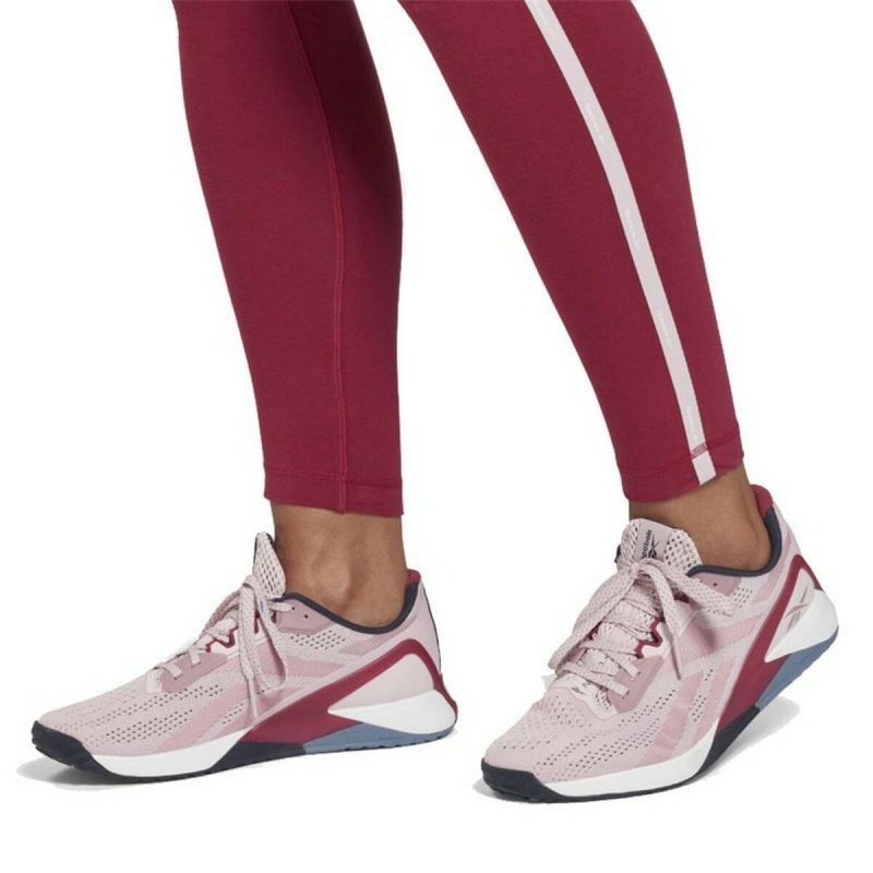 Leggings de Sport pour Femmes Reebok  Pping Cotton W Rouge foncé