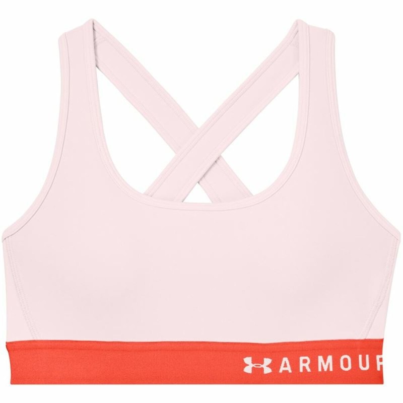 Soutien-gorge de Sport Under Armour Mid Crossback Rose