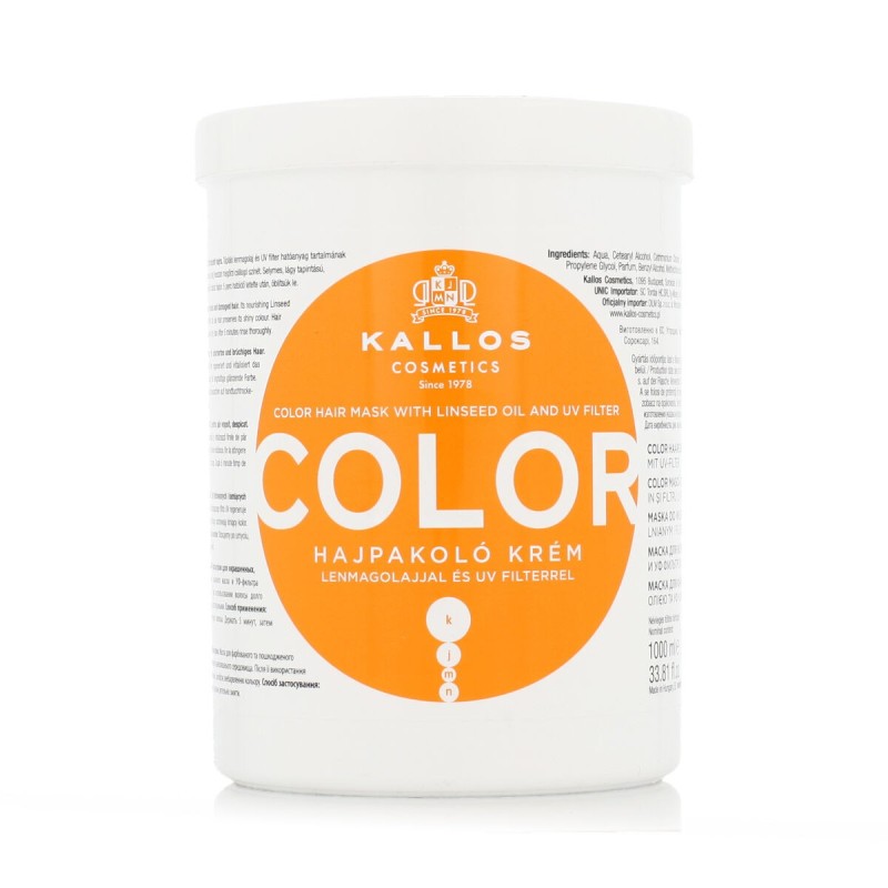 Masque pour cheveux Kallos Cosmetics Color 1 L