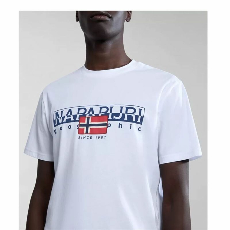 T-shirt à manches courtes homme Napapijri S-Aylmer Blanc